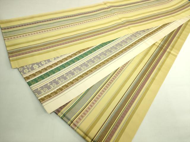 平和屋本店●極上　本場筑前博多織　両面　全通柄袋帯　花間道　献上　逸品　DZAB7320kh6