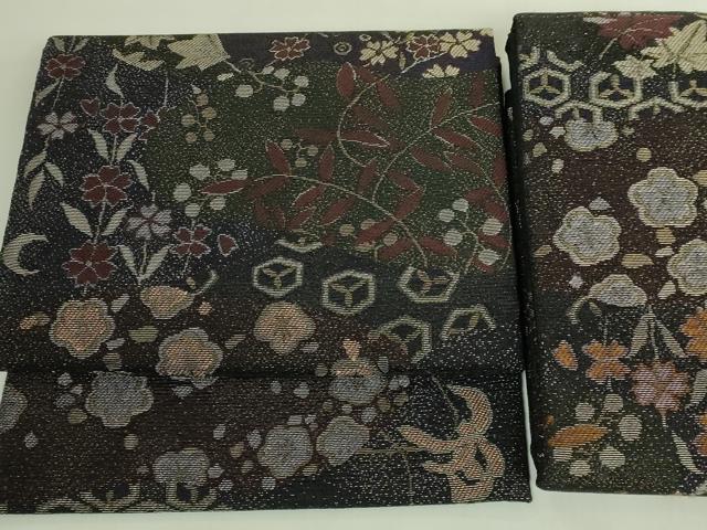 平和屋着物●極上　創業280年　誉田屋源兵衛　つけ帯　切嵌花文　金華燦　金糸　鈴乃屋扱い　逸品　DZAB7317kh6