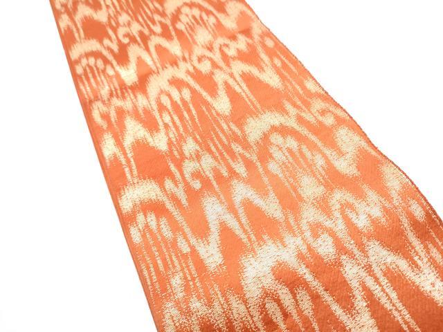 平和屋着物●半幅帯　太子間道　金糸　正絹　逸品　CABH5025hy