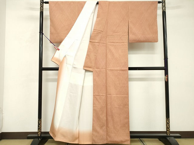 平和屋着物■上質な小紋　作家物　霞文　正絹　逸品　DABF9967cd