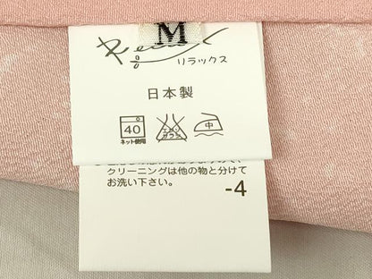 平和屋着物▽小紋　単衣　花丸文　洗える着物　未使用　DABG0225az
