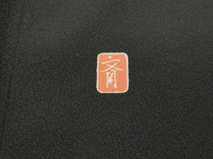 平和屋着物■豪華黒留袖　作家物　人物風景文　金彩　正絹　逸品　DABG4548qa