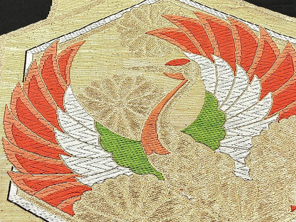 平和屋着物■袋帯 西陣 まとめて100点 鶴 孔雀 尾長鳥 鴛鴦 松竹梅 七宝 正倉院 竜田川文様 佐賀錦 金銀糸 未使用品あり 全て正絹 mmm1106