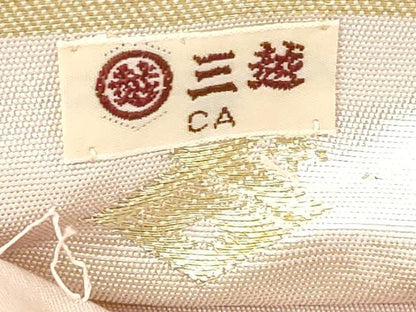平和屋着物◎西陣の名門　本家加納　六通柄袋帯　翁　鏡裏花文　金銀糸　引箔　三越扱い　正絹　逸品　DABG6082xg
