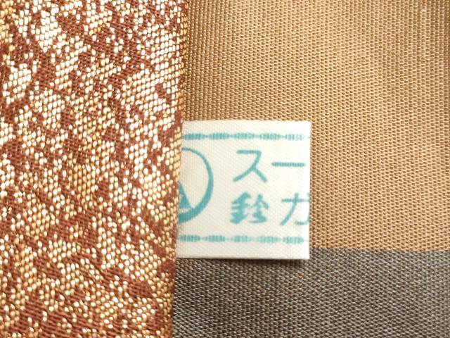 平和屋着物◎両面　六通柄袋帯　唐織　花鳥文　金糸　鈴乃屋扱い　正絹　逸品　DABF8318we