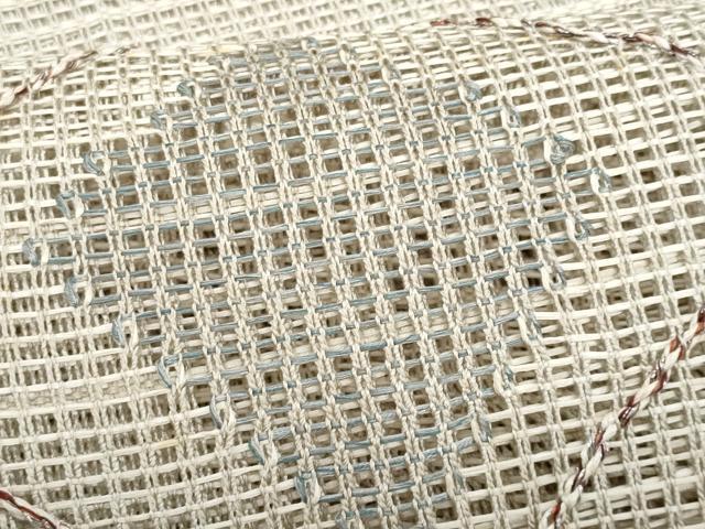 平和屋着物＊夏物 八寸名古屋帯 菱文 正絹 逸品 CABG9952fb