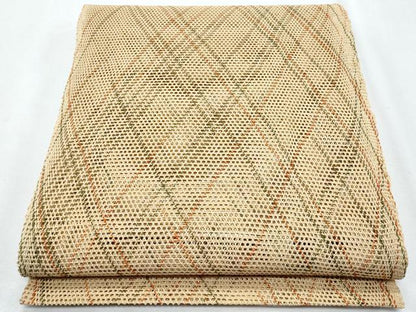 平和屋着物＊夏物 八寸名古屋帯 菱文 正絹 逸品 CABG9962fb
