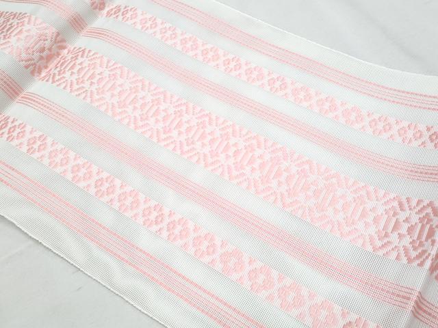 平和屋着物＊夏物　博多織　八寸名古屋帯　紗献上　CABG9914fb