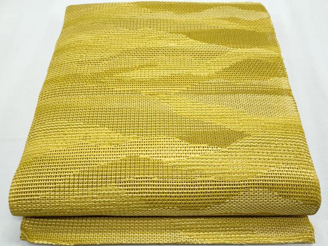 平和屋着物＊夏物　八寸名古屋帯　霞文　正絹　逸品　CABG9951fb
