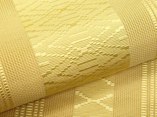 平和屋着物＊夏物 本場筑前博多織 八寸名古屋帯 紗献上 蜂蜜色 正絹 逸品 CABG9953fb