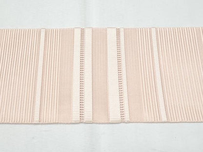 平和屋着物＊夏物　八寸名古屋帯　絽綴れ　横段文　虹色　正絹　逸品　CABH8009fb