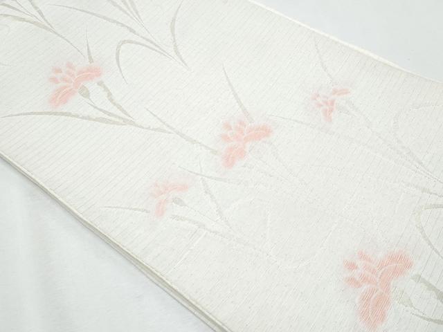 平和屋着物＊夏物 六通柄袋帯 流水杜若 CABG9979fb