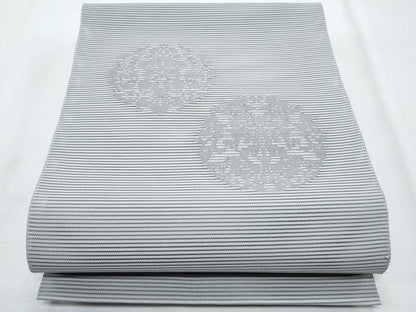 平和屋着物＊夏物 八寸名古屋帯 絽綴れ 花丸文 正絹 逸品 CABG9968fb