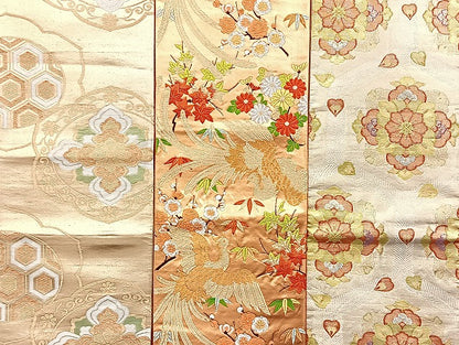 平和屋着物■袋帯 西陣 まとめて100点 向い鶴 尾長鳥 鴛鴦 向い蝶 風景 更紗 花柄 七宝 正倉院 佐賀錦 金銀糸 未使用品有 全て正絹 mmm1113