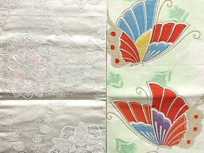 平和屋着物■袋帯 西陣 まとめて100点 鳳凰 向かい鶴 向かい鳥 風景 松竹梅 花柄 七宝 正倉院 佐賀錦 金銀糸  未使用品有 全て正絹 mmm1114