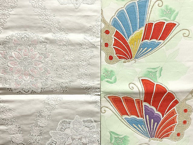 平和屋着物■袋帯 西陣 まとめて100点 鳳凰 向かい鶴 向かい鳥 風景 松竹梅 花柄 七宝 正倉院 佐賀錦 金銀糸  未使用品有 全て正絹 mmm1114