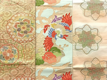 平和屋着物■袋帯 西陣 まとめて100点 鳳凰 向かい鶴 向かい鳥 風景 松竹梅 花柄 七宝 正倉院 佐賀錦 金銀糸  未使用品有 全て正絹 mmm1114