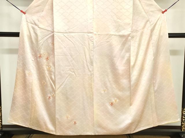 平和屋着物■訪問着　総刺繍　花青海波文　暈し染め　金糸　正絹　逸品　DABF6517zy