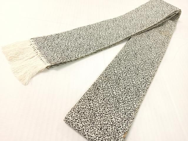 平和屋着物●男性　本場筑前博多織　両面　角帯　斜線文　正絹　逸品　CABH4570vp