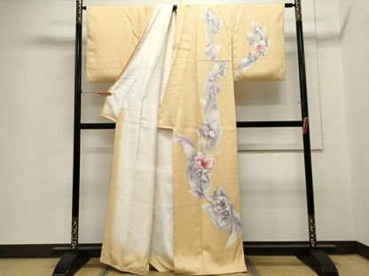 平和屋着物■訪問着　作家物　草花文　正絹　逸品　CABH1000ou