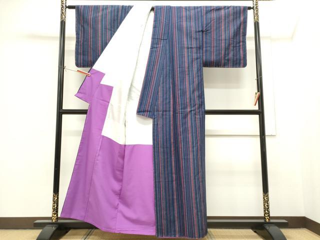 平和屋着物□上質な紬 縞 正絹 逸品 CABH0995ou