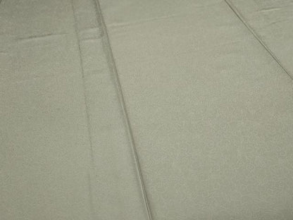 平和屋着物▽上質な色無地　単衣　唐草地紋　灰汁色　正絹　逸品　DABF8882sf