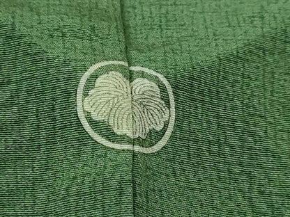 平和屋着物▽訪問着　単衣　総刺繍　花唐草文　正絹　逸品　DABF8894sf