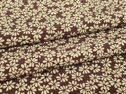 平和屋着物▽上質な小紋　単衣　小花尽くし文　正絹　逸品　DABF8890sf