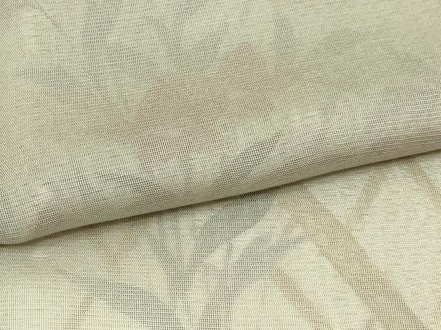 平和屋着物▽訪問着　単衣　無双　草花文　暈し染め　紗袷　紗×絽　正絹　逸品　DABF8885sf