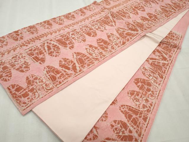 平和屋着物◎六通柄袋帯　唐草花間道　ますいわ屋扱い　正絹　逸品　CABF2395qe