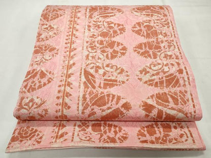 平和屋着物◎六通柄袋帯　唐草花間道　ますいわ屋扱い　正絹　逸品　CABF2395qe