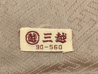 平和屋着物▼訪問着　総刺繍　松皮菱風景文　金糸　三越扱い　正絹　逸品　DABG3598du