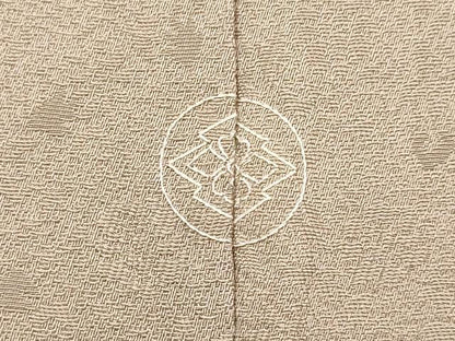 平和屋着物▼訪問着　総刺繍　松皮菱風景文　金糸　三越扱い　正絹　逸品　DABG3598du