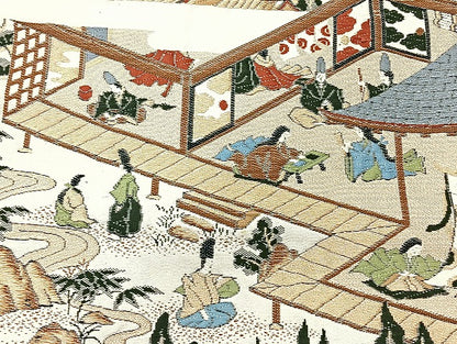 平和屋着物■袋帯 西陣 まとめて100点 向かい鶴 尾長鳥 人物 風景 更紗 松竹梅 花柄 七宝 正倉院 金銀糸 など 未使用品有 全て正絹 mmm1130