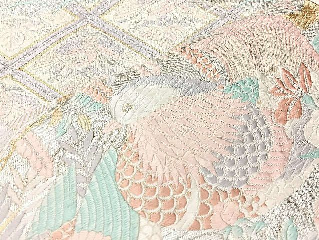平和屋着物■袋帯 西陣 まとめて100点 鳳凰 鶴 尾長鳥 鴛鴦 風景 更紗 花柄 正倉院 佐賀錦 金銀糸 など 未使用品あり 全て正絹 mmm1133