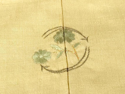 平和屋着物▽結城紬　単衣　蒸栗色　正絹　逸品　DABG0404az