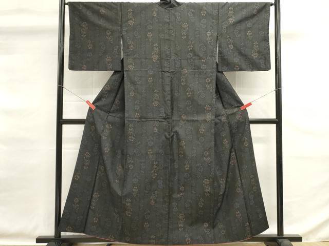 平和屋着物■本場大島紬　花間道　正絹　逸品　DABG6713cd