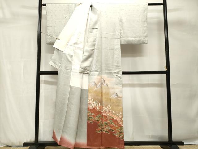 平和屋着物■豪華色留袖　遠山風景文　暈し染め　金彩　正絹　逸品　CABH0660ev
