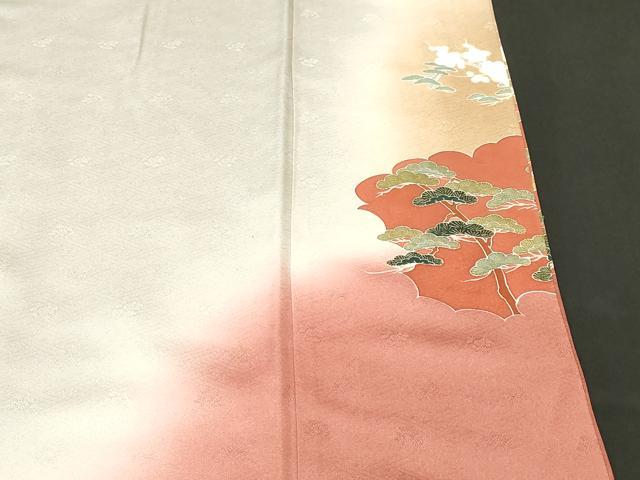 平和屋着物■豪華色留袖　遠山風景文　暈し染め　金彩　正絹　逸品　CABH0660ev