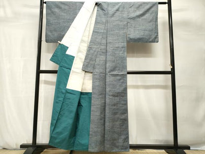 平和屋着物■上質な紬　霞文　正絹　逸品　CABH0677ev