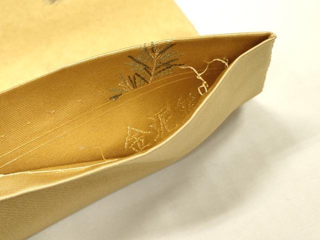 平和屋本店●六通柄袋帯　唐人形絵文　本金箔　金泥箔　正絹　逸品　DABG5087fe
