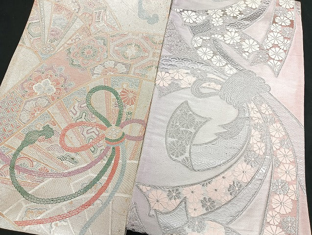 平和屋着物■袋帯 西陣 まとめて100点 向かい鳳凰 向かい鶴 蝶 更紗 花柄 七宝 正倉院 宝相華 佐賀錦 金銀糸 未使用品有 全て正絹 mmm1139