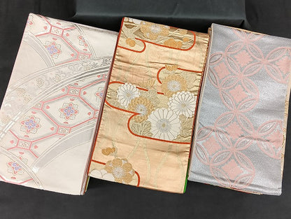 平和屋着物■袋帯 西陣 まとめて100点 鳳凰 向かい鶴 向かい尾長鳥 蝶 花柄 七宝 正倉院 佐賀錦 金銀糸 など 未使用品有 全て正絹 mmm1134