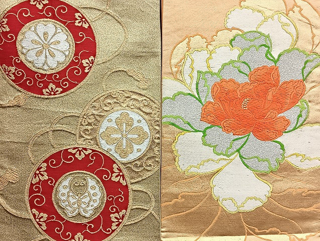 平和屋着物■袋帯 西陣 まとめて100点 向かい鳳凰 向かい鶴 蝶 更紗 花柄 七宝 正倉院 宝相華 佐賀錦 金銀糸 未使用品有 全て正絹 mmm1139