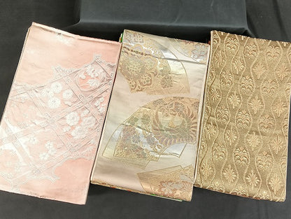 平和屋着物■袋帯 西陣 まとめて100点 鳳凰 鶴 向い尾長鳥 向い鳥 蝶 楽器 七宝 正倉院 宝相華 立波 金銀糸 未使用品有 全て正絹 mmm1140