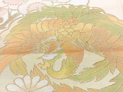 平和屋着物■袋帯 西陣 まとめて100点 鳳凰 向かい鶴 人物 蝶 更紗 花柄 楽器 正倉院 立波 金銀糸 など 未使用品あり 全て正絹 mmm1142