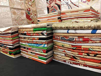 平和屋着物■袋帯 西陣 まとめて100点 鳳凰 鶴 向い尾長鳥 向い鳥 蝶 楽器 七宝 正倉院 宝相華 立波 金銀糸 未使用品有 全て正絹 mmm1140