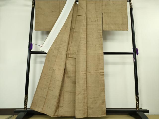 平和屋本店▽希少　ざざんざ織　単衣　逸品　未使用　DZAB4185kh6