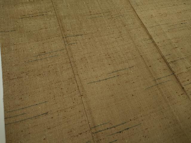平和屋本店▽希少　ざざんざ織　単衣　逸品　未使用　DZAB4185kh6