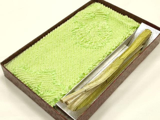 平和屋着物●和装小物　帯締め・帯揚げセット　笹浪組　柄絞り　菊　金糸　暈し　逸品　未使用品あり　AABJ0999ay